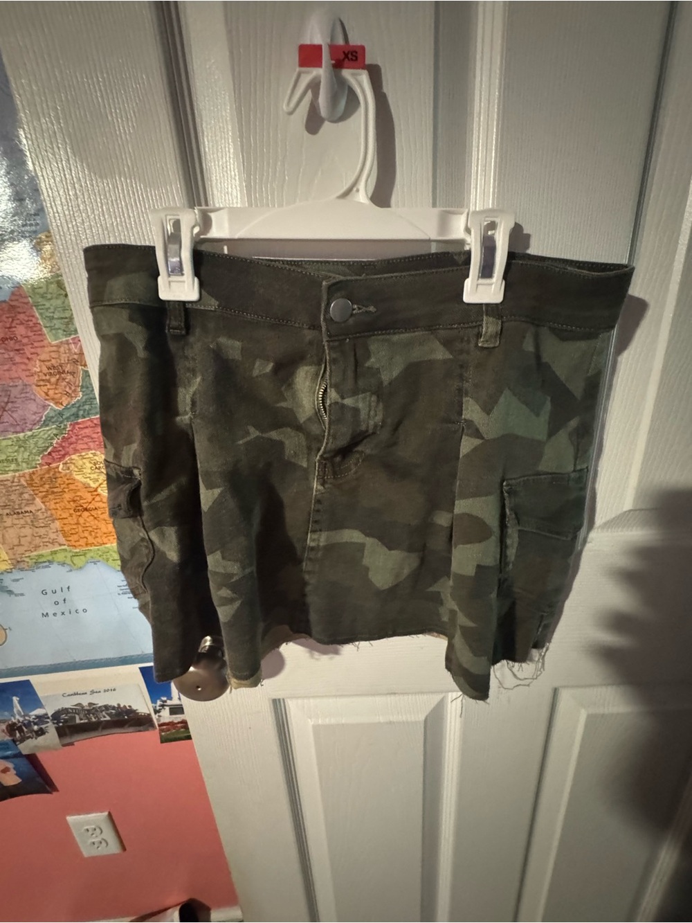 Windsor Olive Green Camo Cargo Shorts